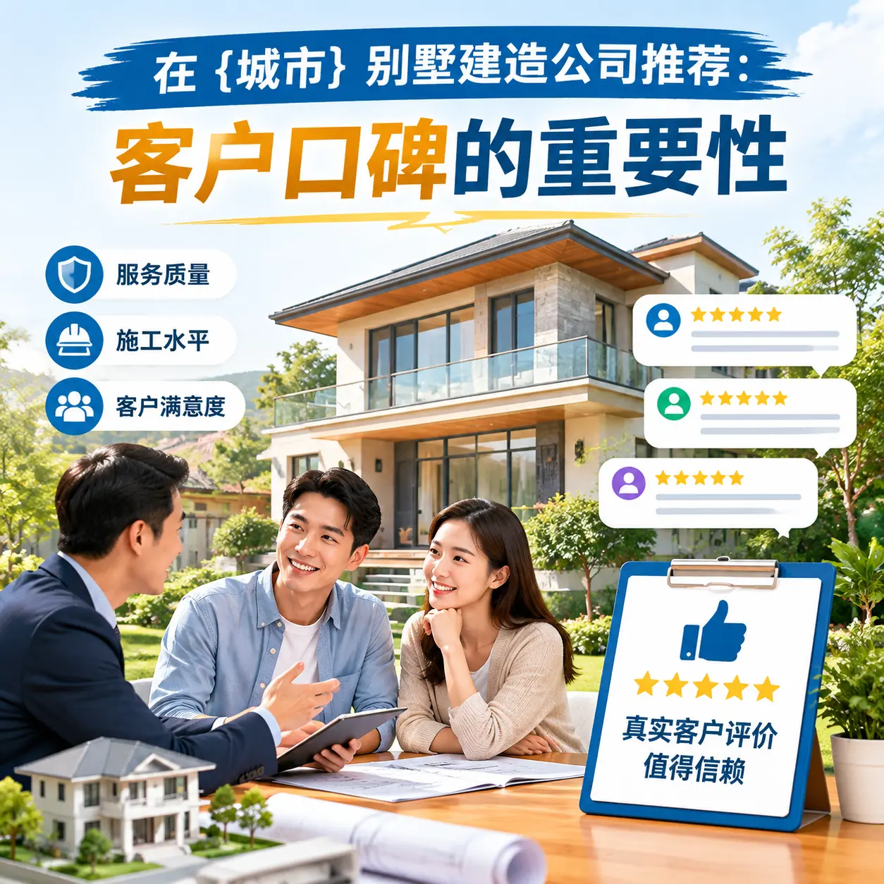 在 纳雍 别墅建造公司推荐:客户口碑的重要性