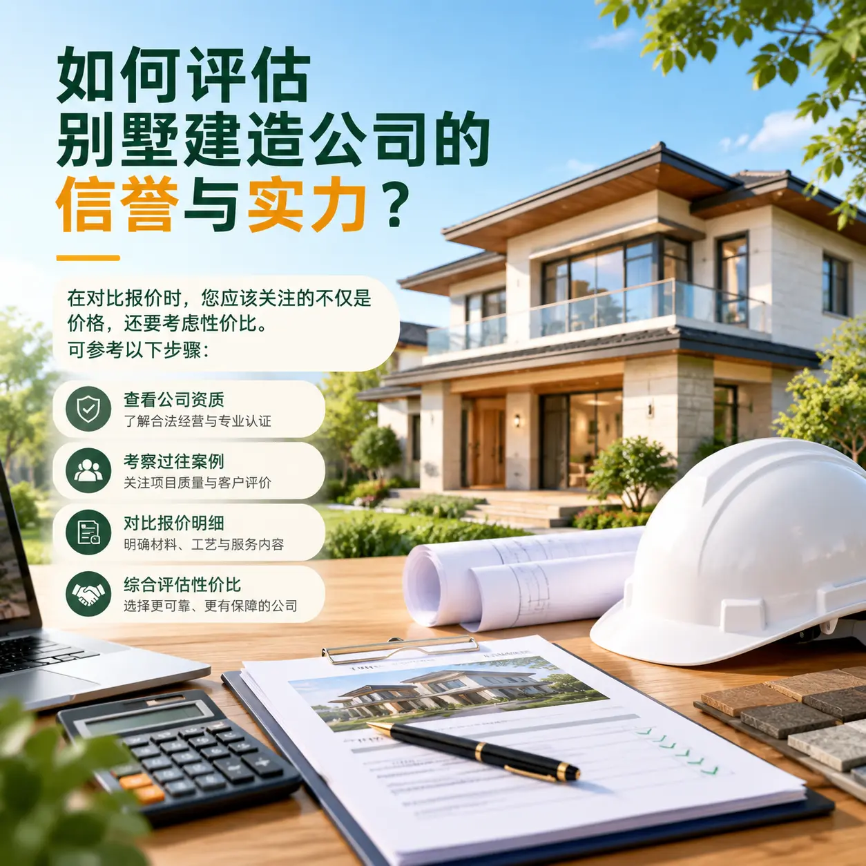 如何评估 纳雍 别墅建造公司的信誉与实力?