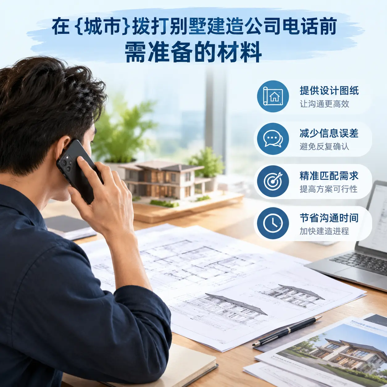在纳雍拨打别墅建造公司电话前需准备的材料